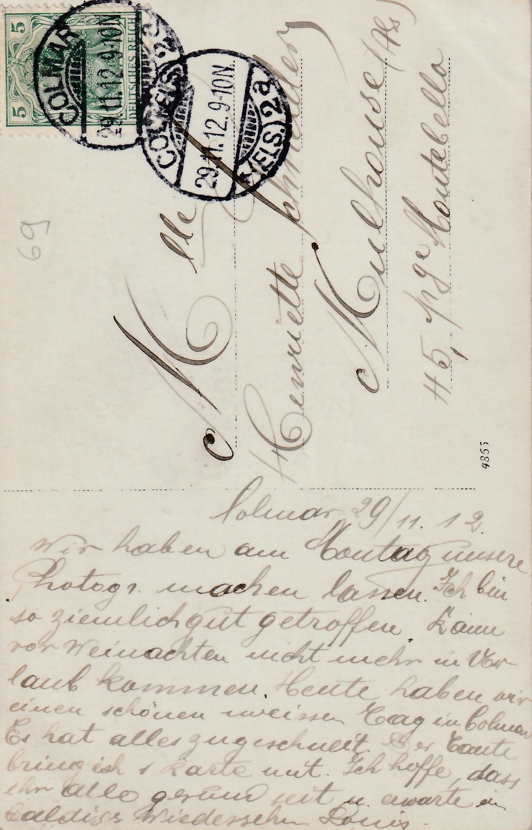 1912.12.11 B Colmar Sanitätsschule