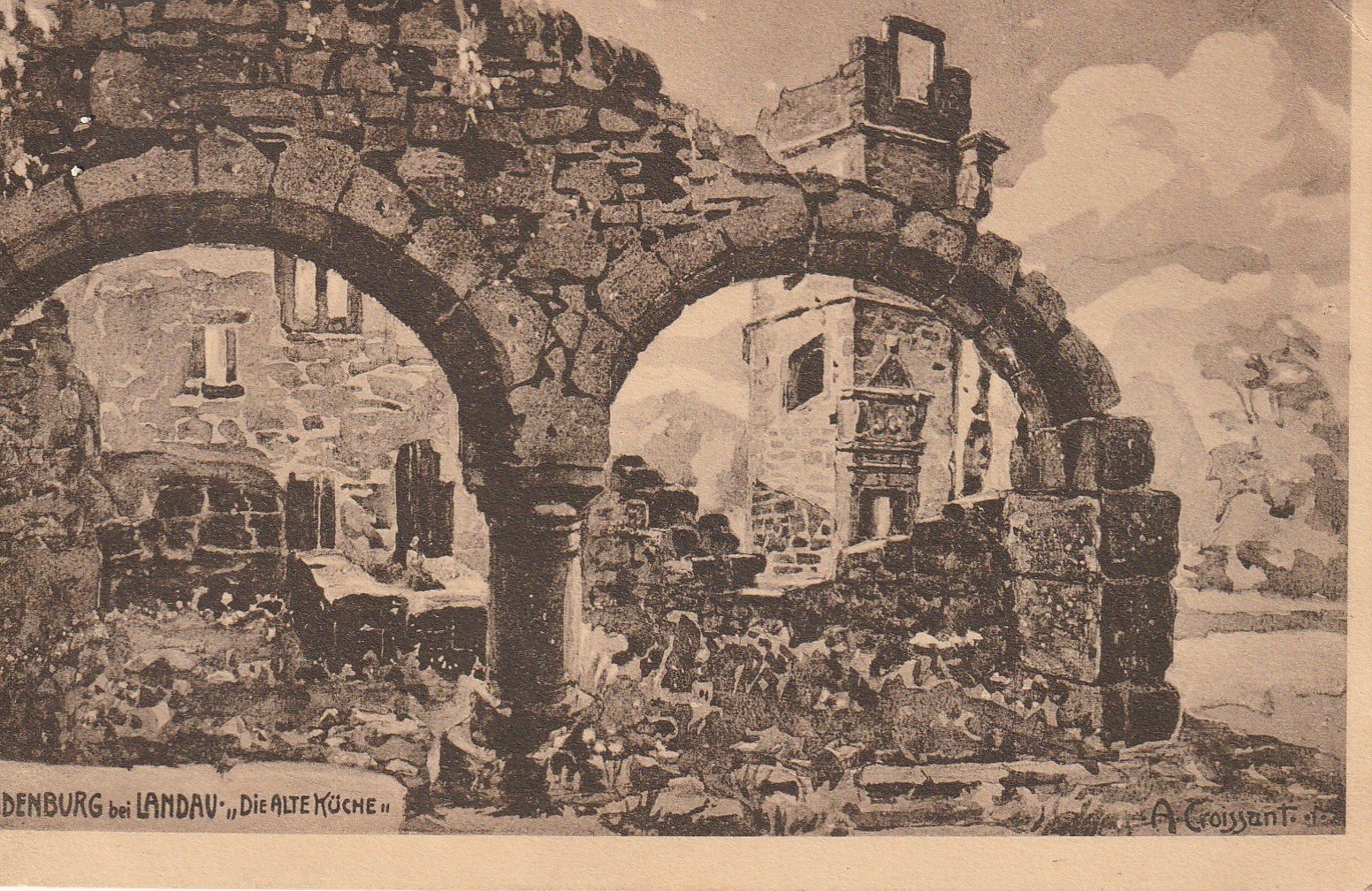 1914.08.09 A Madenburg bei Landau