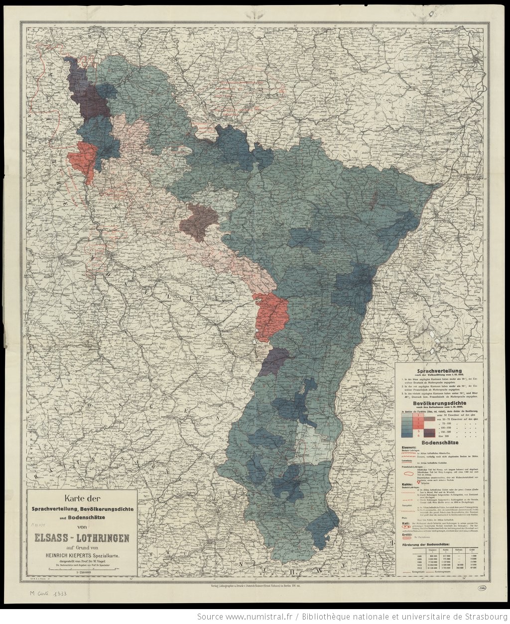 1913 : Recensements Elsaß-Lothringen