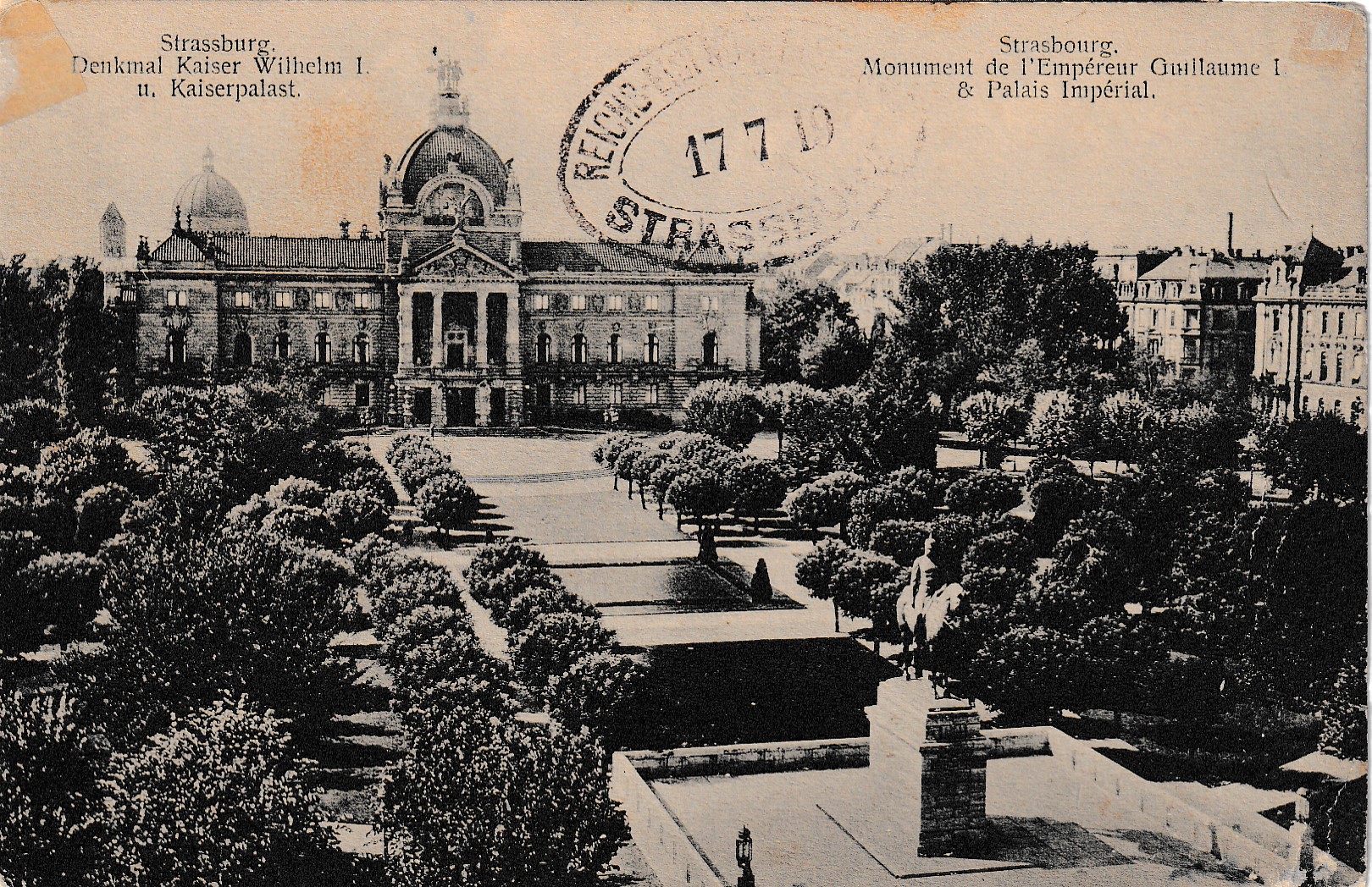 1919 tampon poste elsass